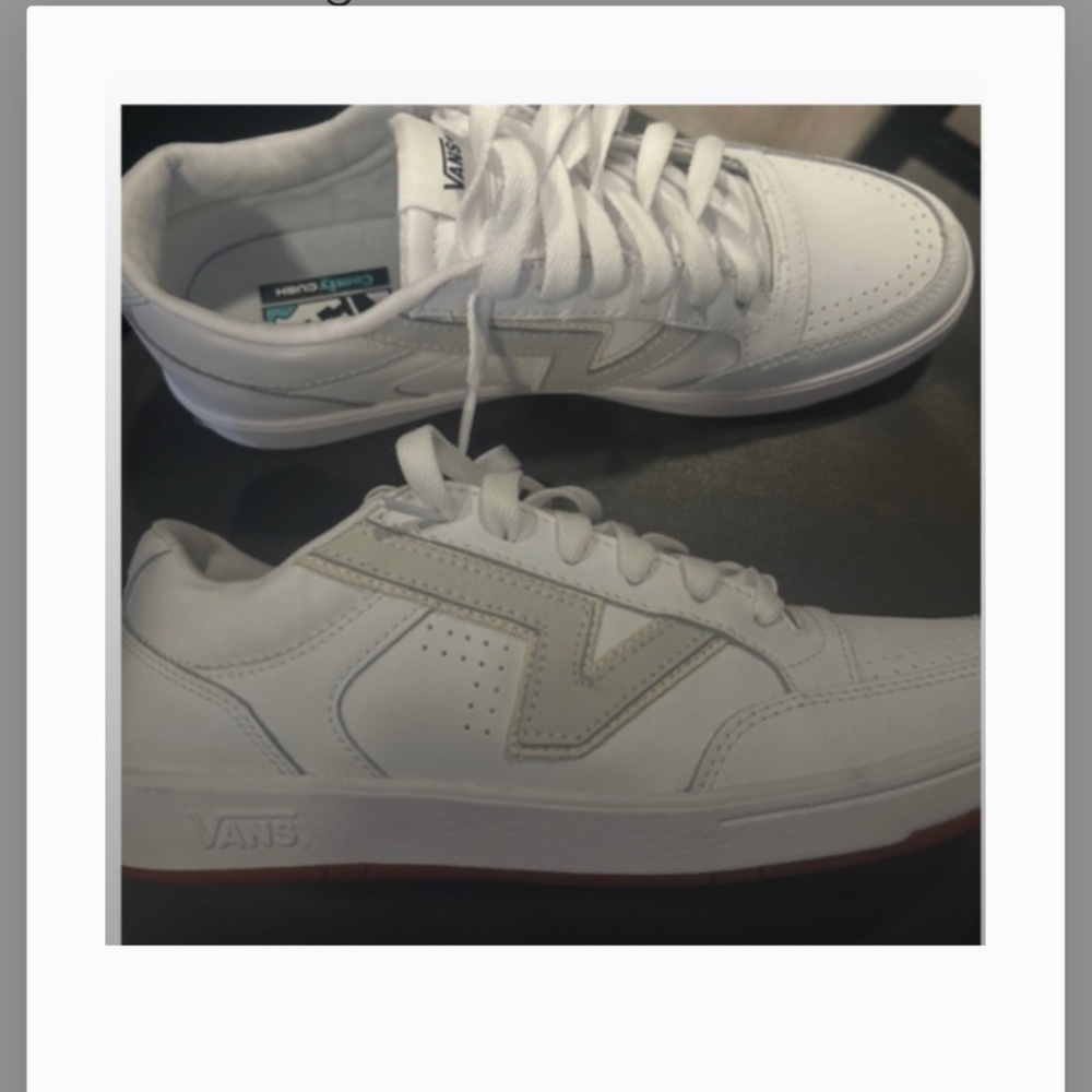 Like Brand New Vans White Lowland Sneakers - Picture 10 of 10